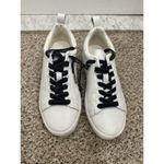 Vintage Havana Grant Silver Glitter White Leather Sneakers 6 Photo 1