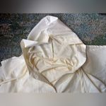 Vintage Betty Rose hooded silk blend loose maxi trench coat, one size White Photo 8