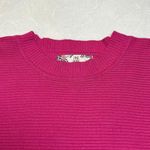 Pink Rose  Ribbed Balloon Sleeve Pullover Ribbed Knit Sweater Size M Barbiecore Photo 1