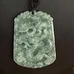 Real Jade Tiger Necklace Chinese Zodiac Year of Tiger Charm Brown Photo 1