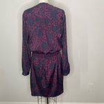 Gap  Floral Mini Dress in Navy and Burgundy, Drop Waist size M Photo 1