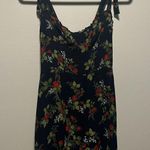 Reformation  Christine Navy and Red Floral Mini Dress, Size 6P (Petite) Photo 2