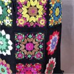 Judith March  Black Embroidered Granny Sweater Festival Floral Skirt S Photo 4