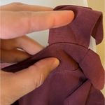 mm mm mm Burgundy Cold Shoulder Short Sleeve Top Size Small Photo 5