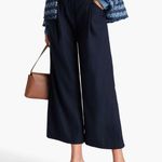 Veronica Beard  Kuna Pleated Wide-Leg Crop Pants Size 0 Photo 1