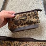 VTG Rossetti Boho Crossbody Satchel Bag Suede Medium Matching Coin Purse Brown L Photo 12