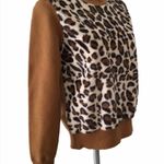 Catherine Malandrino  faux fur leopard sweater Photo 1
