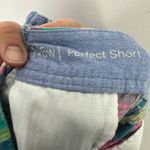 Talbots Madras Plaid Perfect Short Womens 16W Linen Blend Stretch Preppy Coastal Photo 3