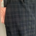 British Khaki Women’s Blue & Gray Plaid “” Trousers Tapered Leg Cuffed Sz 6 Photo 1