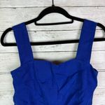 Madewell Curved Neck Shell Tank Bright Sapphire Size 00 Photo 3