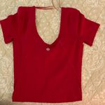 Lululemon  athletica Red crop top Photo 1