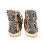 Inkkas London Sky High Top Shoe Sneakers Southwest Western Canvas Women's Size 7 Blue Photo 4