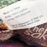 The Sak Charleston Leather Demi Clutch Crossbody Bag Black Onyx Pleated Purse Photo 6