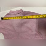 Garnet Hill  100% Linen Pink/Purple Short‎ Sleeve Button Up Shirt Size 4 Photo 3