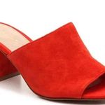 Vince Camuto  Sentera Red Velvet Sandal Heels Women’s Size 11 Photo 0