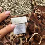 secret treasures Y2K animal print tank top cami size small satin retro early 2000’s ties up sexy  Photo 2