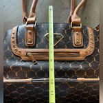 Baby Phat  NEW Logo Print Faux Leather Tote Bag Gold Studs Photo 3