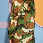 SheIn NEW! Sz L Awesome Camo Print Hoodie Knit Top Photo 3