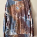 Nine Britton Women’s  longsleeve fleece shirt sweatshirt top tie dyed medium Photo 1
