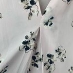 Attention Pink V-neck Long Sleeve Floral White Blouse Top Size XL Photo 2