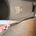 SheIn Sage Canvas Sneakers with Cream Details Photo 3