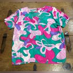 Silk Land Multicolor 100% Silk top size medium Pink Photo 3