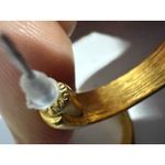 Monet Vtg  Hoop Earrings Gold Tone Small Flat Fat Chunky Pierced Designer Twist Photo 2