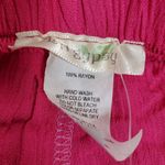 La Gypsy  Women's Shorts Size Large Medium Pink Rayon Scrunch Photo 6