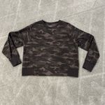Athleta  Camo Pullover Sweatshirt Like New Size L Gray Black Women's Top Photo 1
