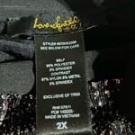 Love Squared  NIGHT 2X BLACK/GLITTER JUMPSUIT. MULTICOLORED GLITTER NWT Photo 7