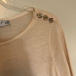 Gretchen Scott  Sweater Lightweight Buttons Pocket Small Photo 1