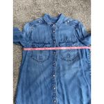 EXPRESS Boyfriend Denim Button Down Shirt Women’s Small Photo 3
