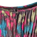 Halogen  Silk Blend Babydoll Dress with Pockets in Colorful‎ Abstract Print, Sz 2 Photo 8