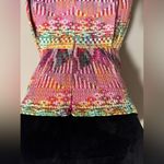 Guess EUC Multicolor Geometric Pattern Strapless Dress size small Photo 5
