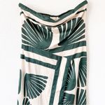 Benaar Tropical Printed Strapless Dress in Green Palm Size L Photo 1