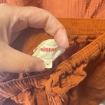 Xirena Women's Two Piece Cotton Gauze Rust Orange Cowl Neck Drawstring Size S/M Brown Photo 2