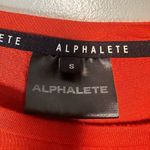 Alphalete  Aspire Signature Long Sleeve‎ Tie Small Dark Orange Soft Cropped Photo 2