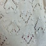 ZARA  womens size small knit crop tank hearts crochet cream pink kawaii button Photo 4