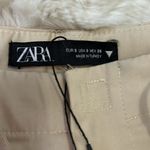 ZARA  Barrel Leg Cargo Chino Pants Tan Photo 11