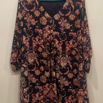 Lush Clothing Floral Print babydoll dress dark blue Photo 0