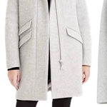 J.Crew  Cocoon Coat in Italian Stadium Cloth Wool Blend Gray Size 2 Photo 0