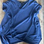 BCBGMAXAZRIA BCBG blue short sleeve shirt Photo 0
