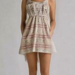 Trixxi  White Lace Coral Overlay Sleeveless Cut Out High Low Women's Dress Size S Photo 0