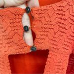 Free People  Orange Sleeveless Textured Mini Dress Womens S Beachy Summer Casual Photo 7