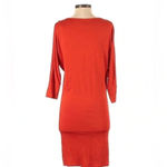 Trina Turk  | Red Bodycon Fitted Long Sleeve Sheath Dress Size S Small Photo 2
