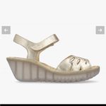 Fly London  Yazi Wedge Gold Sandals Shoes Womens Size 10-10.5 US 41 EU NEW Photo 9