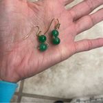 Handmade Earrings‎ and bracelet  jade and gold tone earrings and bracelet Photo 4