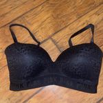 PINK - Victoria's Secret  Black print wire free lightly padded bra 36D Photo 1