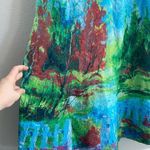 Art to Wear River Landscape Midi/Maxi Dress One of a Kind Lagenlook Handmade Blue Photo 4