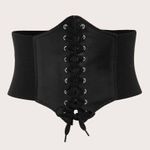 Lace Up Corset Black Photo 0